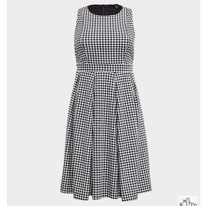 Torrid Black & White Gingham Dress size 28